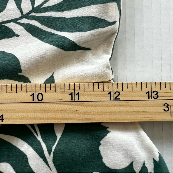 Pact Tropical Palms Organic Cotton Fit & Flare Midi Dress Eco Vacation XS - Picture 15 of 16